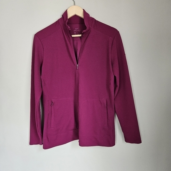 Nike Dri-FIT Quarter-Zip Training Pullover – Magenta Pink – Size M - Picture 2 of 7